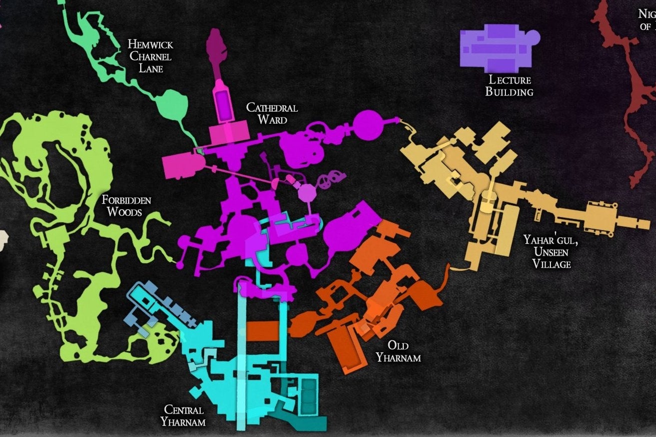 Vejam o mapa completo de Bloodborne Eurogamer.pt